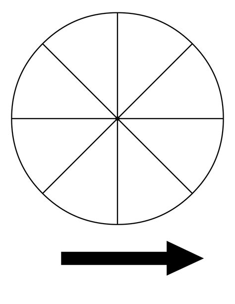 Printable Spinner Wheel